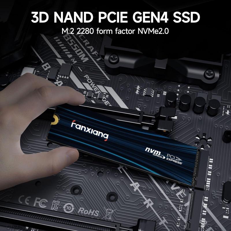 W035 Fanxiang S880E-R 1TB SSD 最大7100MB/s SSD fanxiang S880E NVMe PCIe de 4ª geração de 1 TB para PS5 com